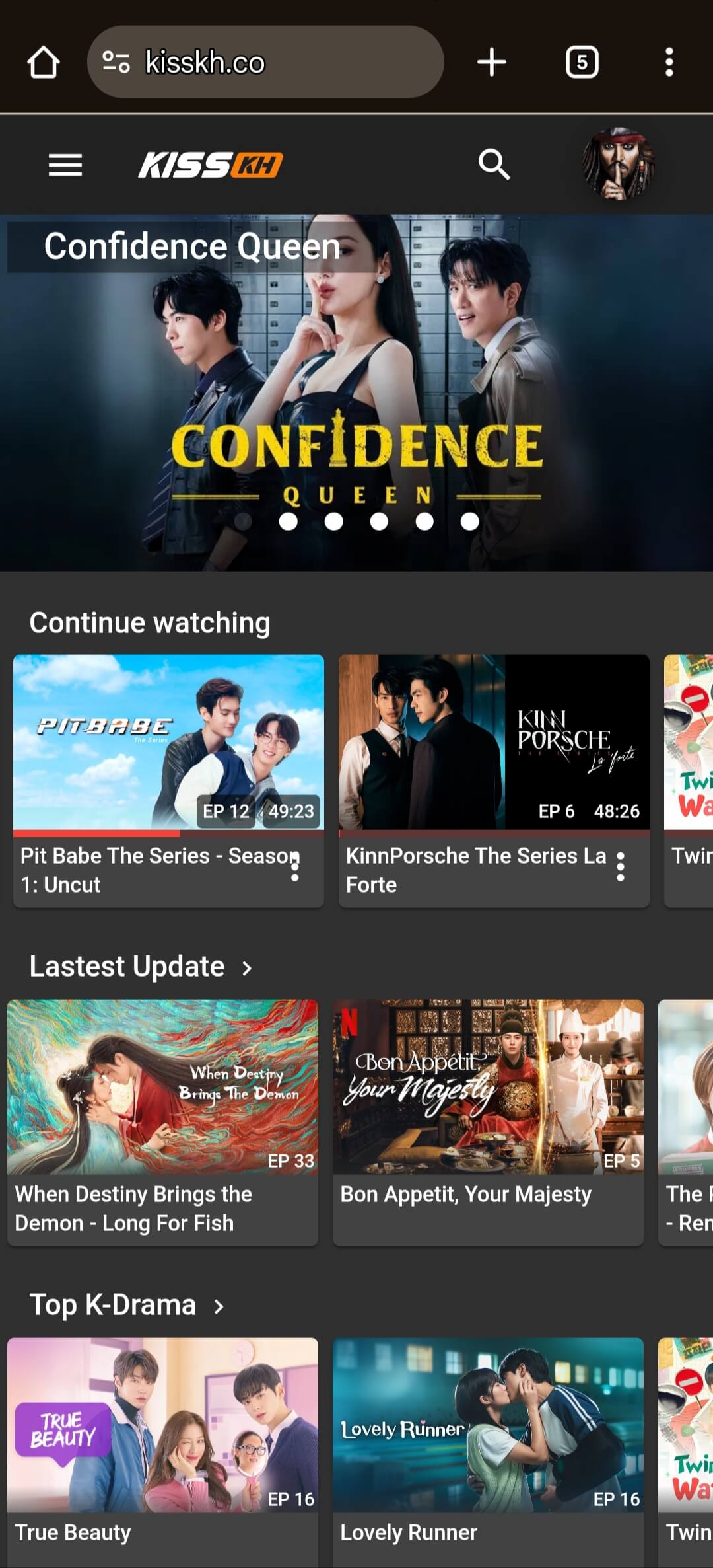 Search KissKh Website