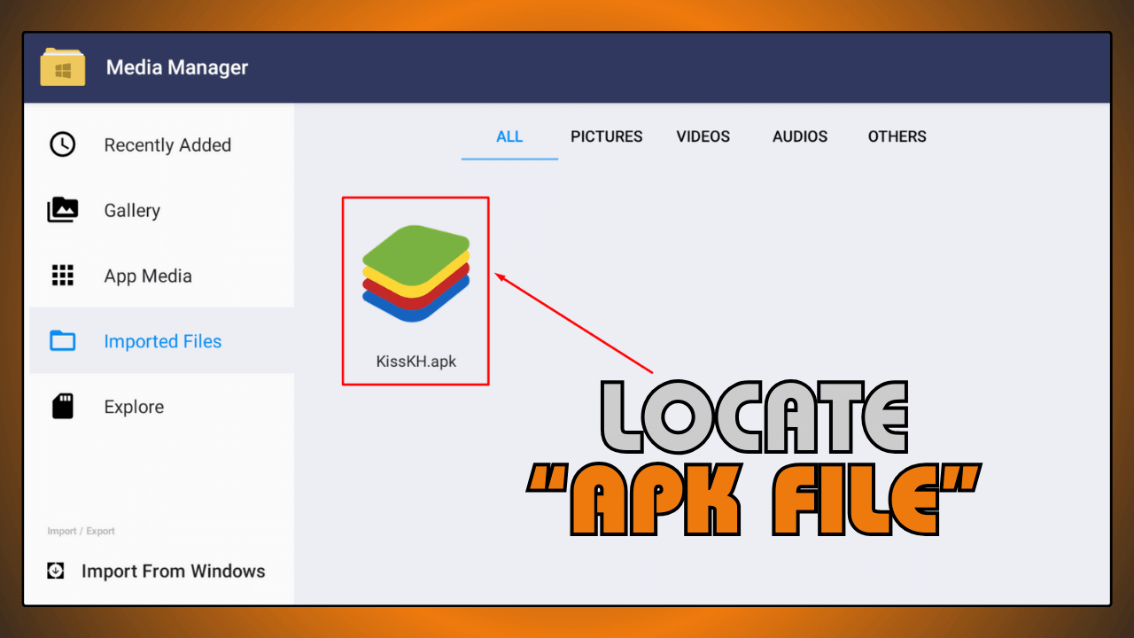 Locate APK File